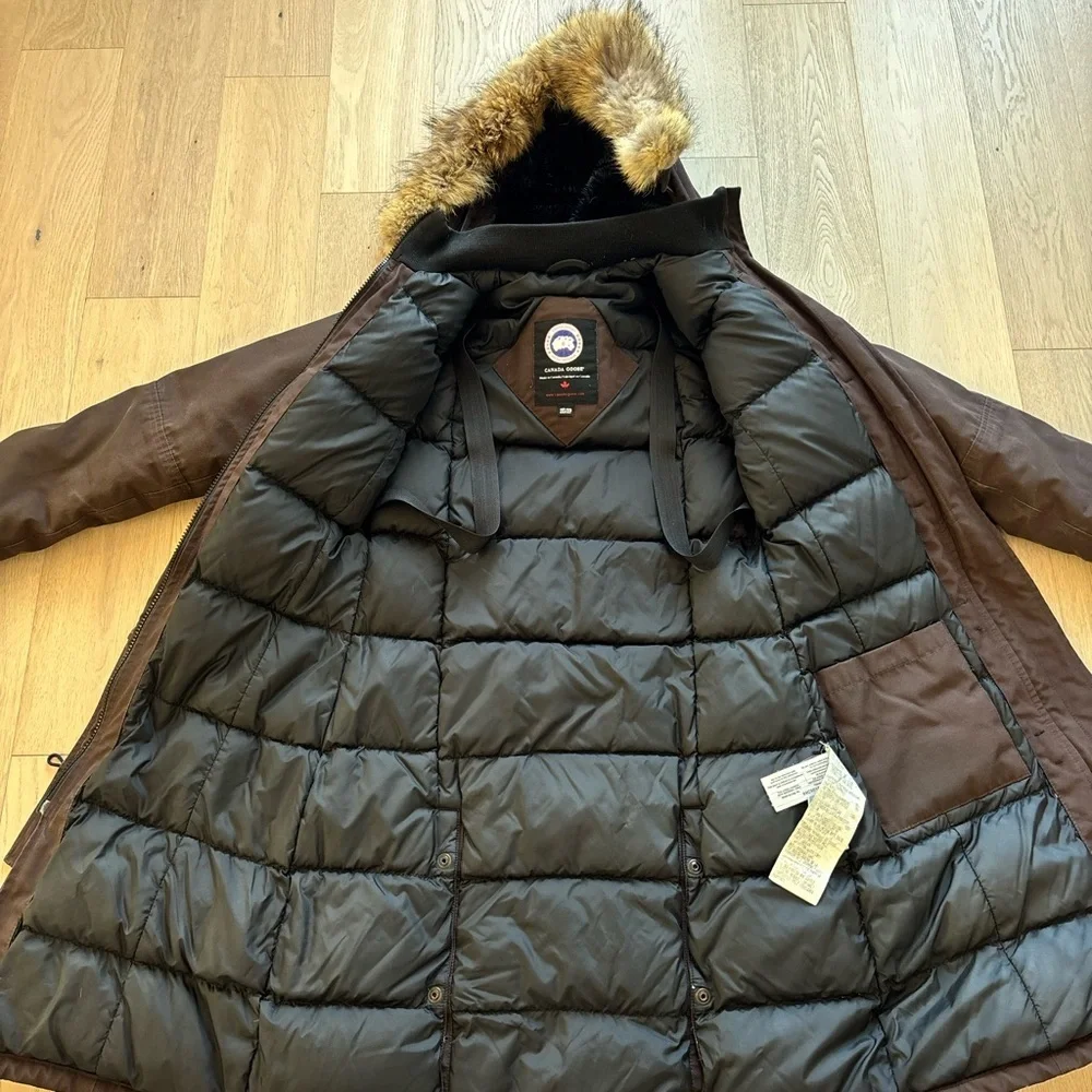 Canada Goose Women’s Brown Kensington Down Jacket Size XXS - Picture 10 of 16
